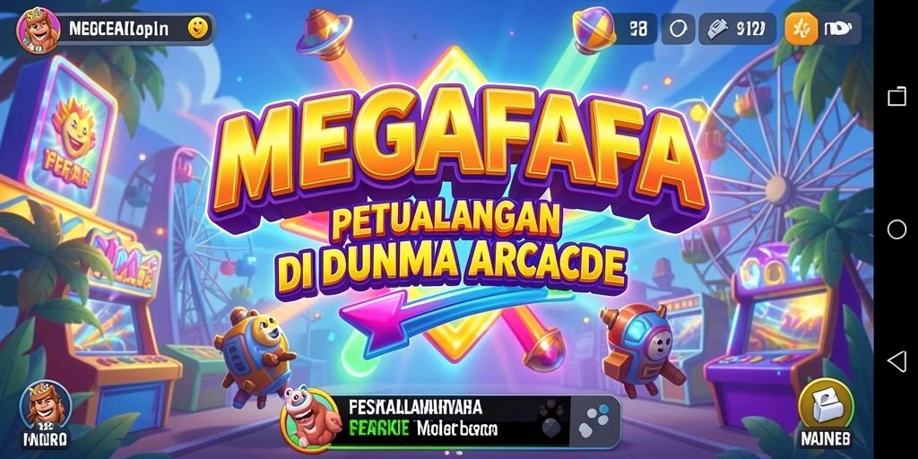 Tampilan gameplay MEGAFAFA yang penuh tantangan dan seru.