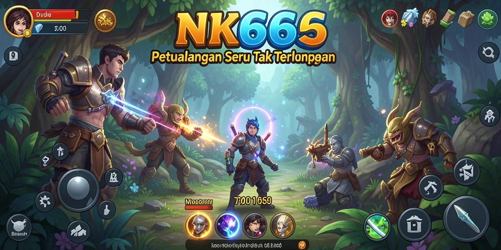 Tampilan gameplay seru dalam NK666 yang penuh tantangan.
