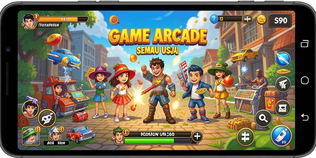 Tampilan gameplay seru di S80 dengan aksi yang cepat dan menantang.