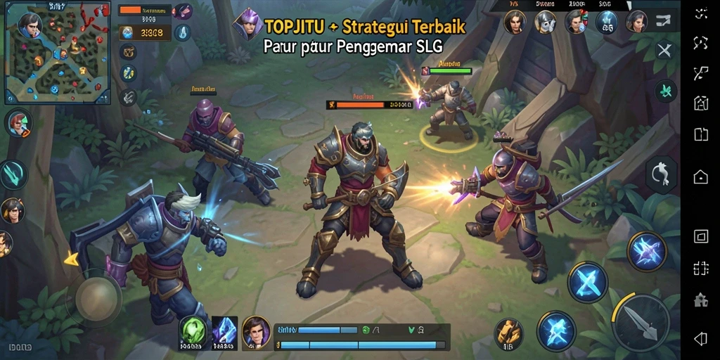 Gameplay seru dalam dunia strategi SLG yang menegangkan.