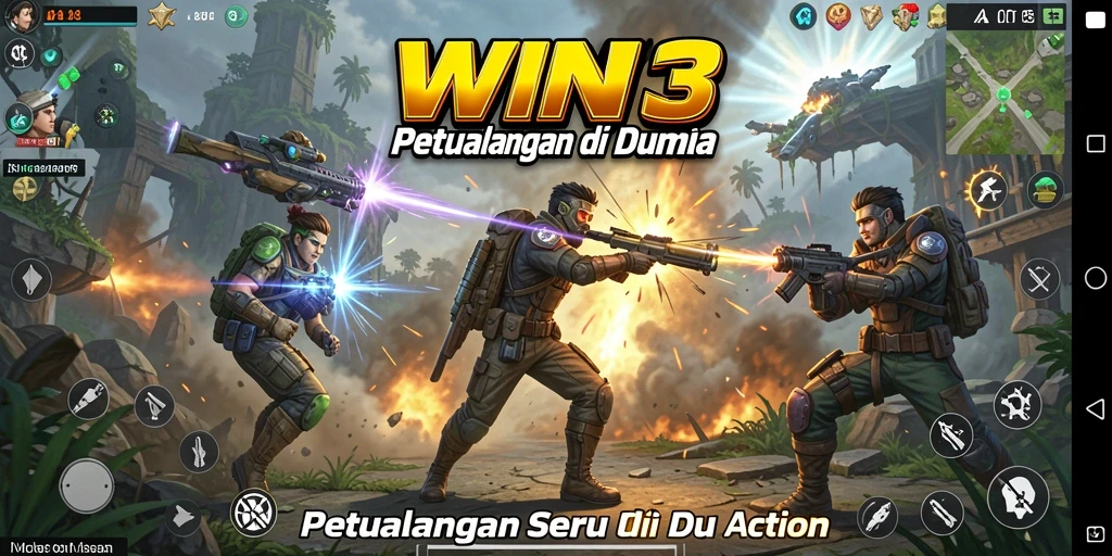 Tampilan gameplay WIN33 yang penuh aksi dan petualangan menegangkan.