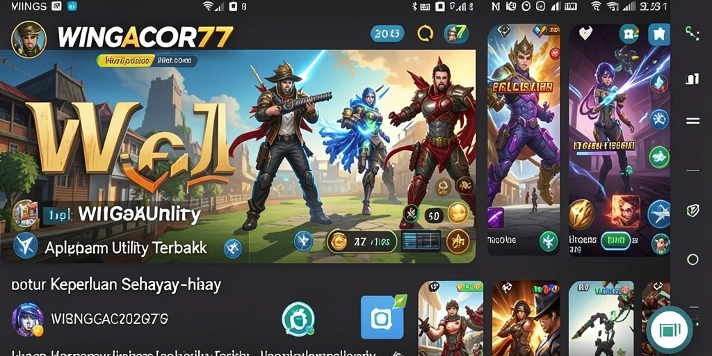 Screenshot utama WINGACOR77 menunjukkan fitur manajemen tugas yang intuitif.
