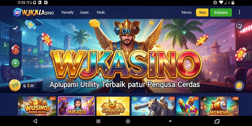 Screenshot utama WJKASINO menampilkan fitur manajemen waktu yang inovatif.
